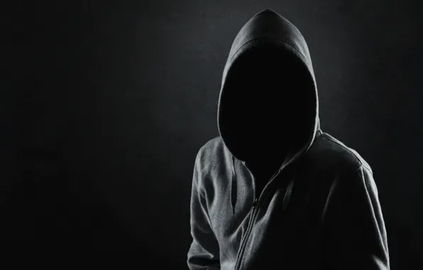 Picture black, clothing, silhouette, hood, jacket, someone