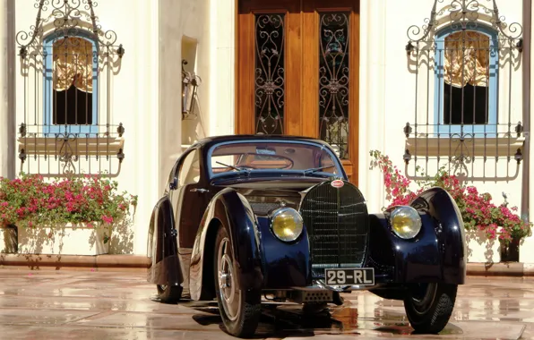 Picture Bugatti, car, cars, Coupe, classic, 1931, Dubos, Type 51