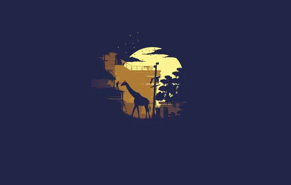 Picture minimalism, giraffe, girl, The Last of Us, Naughty Dog, Some of us, Sony Computer Entertainment, …