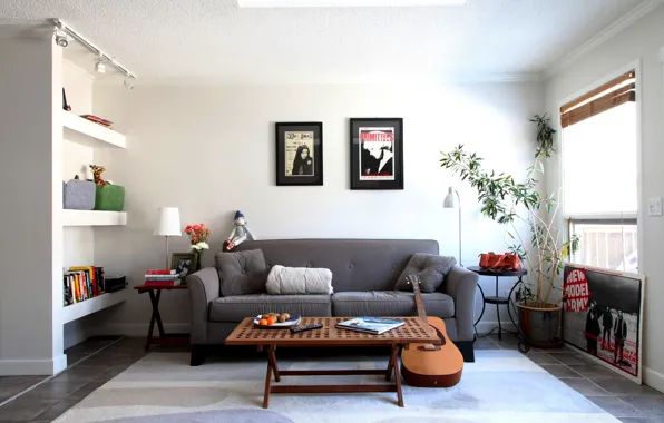 Picture design, style, room, sofa, furniture, guitar, interior, pictures