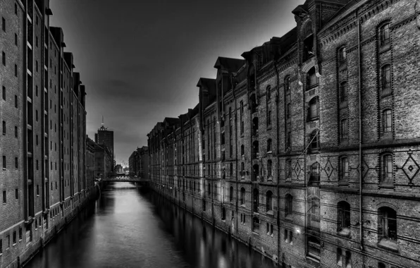 Picture water, the city, home, Germany, Hamburg