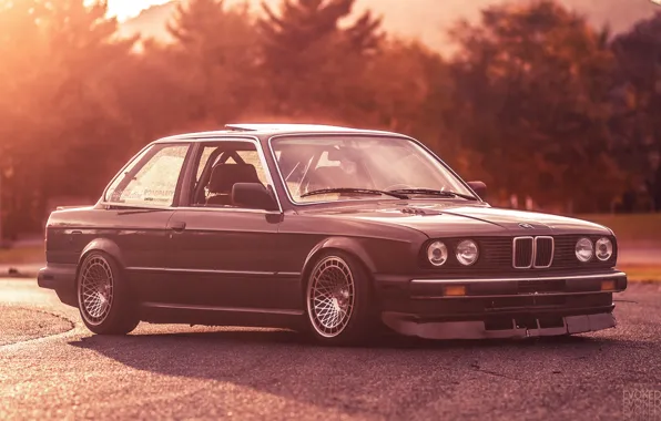 Picture BMW, white, E30, 3 Series, Evoked Photography