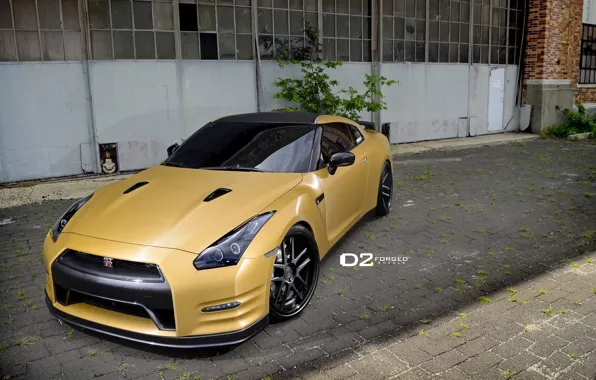 Picture Nissan, GT-R, R35, Gold