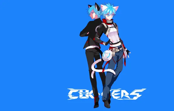 Picture background, the game, anime, guys, seals, Closers