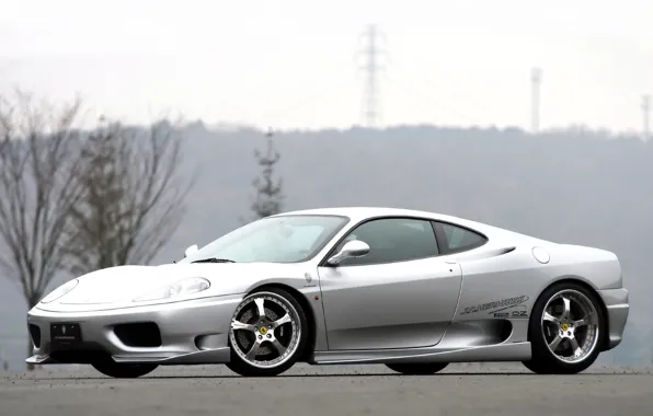 Picture Ferrari, silver, 360 Modena, ferrari 360, modena