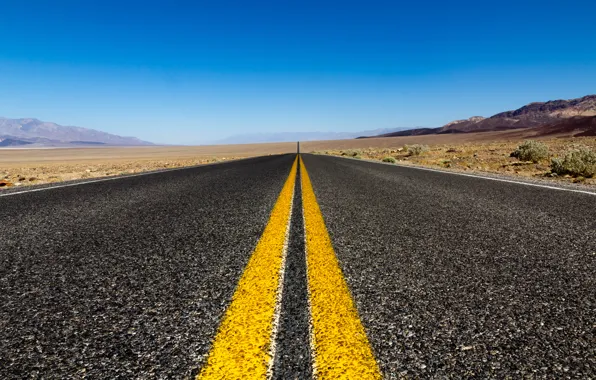 Picture road, the sky, nature, markup, desert, road, sky, nature, 2560x1600, dessert, marking