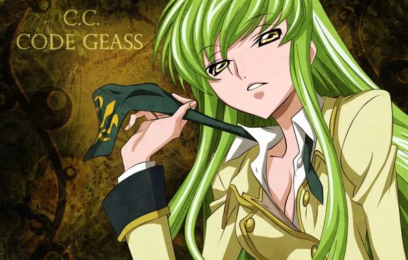 Picture green hair, art, code geass, code geass, c.c., takahiro himura