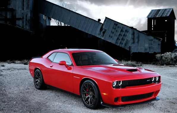 Picture Dodge, Challenger, with, Hellcat, SRT, Supercharged, engine, HEMI