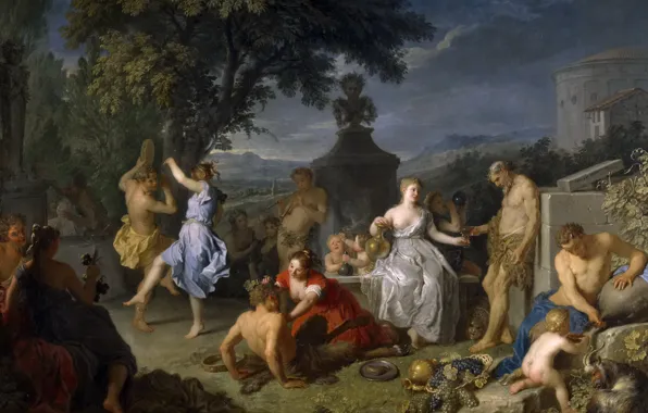 Picture picture, mythology, Michel-Ange Houasse, Orgy