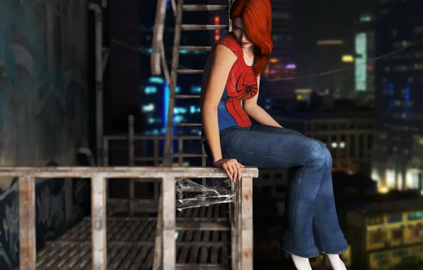 Picture costume, Spider-Man, Mary Jane, Marvel comic