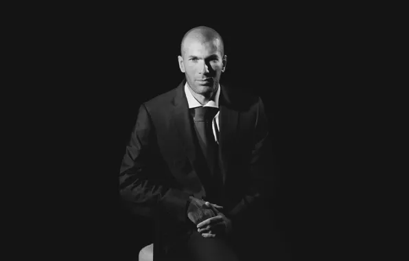 Picture Black, Costume, Background, Male, Player, Zinedine Zidane, Zidane, Zizou