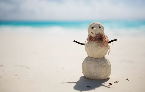 Picture sand, New Year, Christmas, snowman, Christmas, New Year, Xmas, Merry, 2016, peskovic