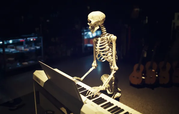 Picture music, skeleton, yamaha