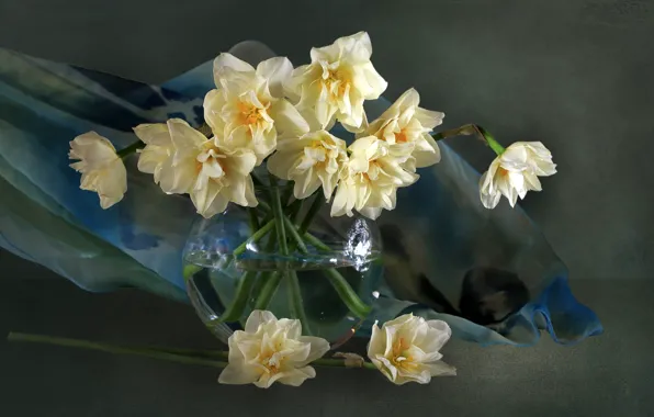 Picture bouquet, still life, daffodils