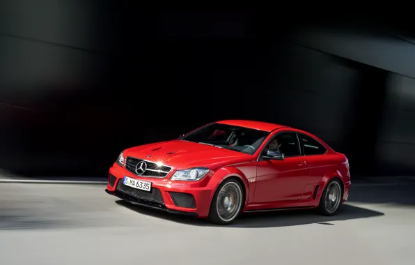 Picture car, machine, auto, Mercedes, red, benz, coupe, amg, c63