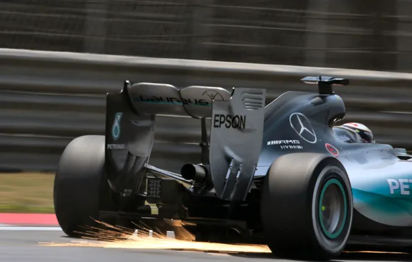Picture Sparks, Mercedes, Formula 1, Back, W06