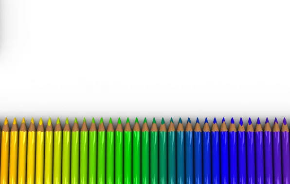 Picture Color, White, Pencils