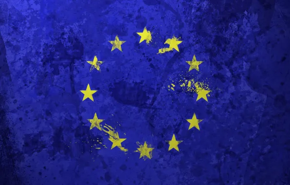 Picture stars, flag, The European Union