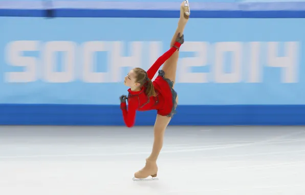 Picture ice, figure skating, elegance, RUSSIA, Sochi 2014, The XXII Winter Olympic Games, Sochi 2014, Yulia …