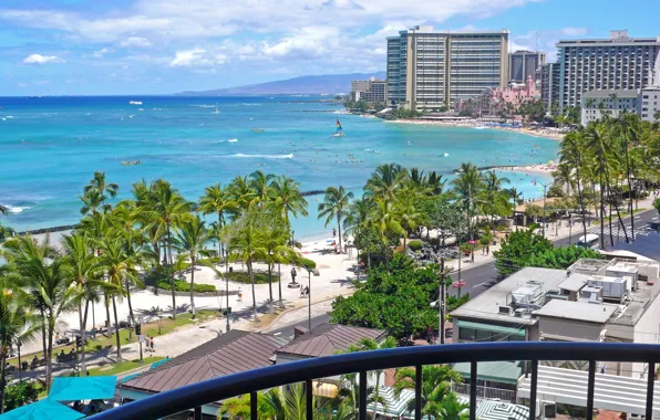Picture sea, beach, beach, Hawaii, hawaii, Honolulu