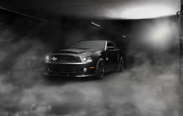 Picture light, smoke, Mustang, Ford, Shelby, GT500, Mustang, pavers, convertible, muscle car, Ford, Blik, muscle car, …