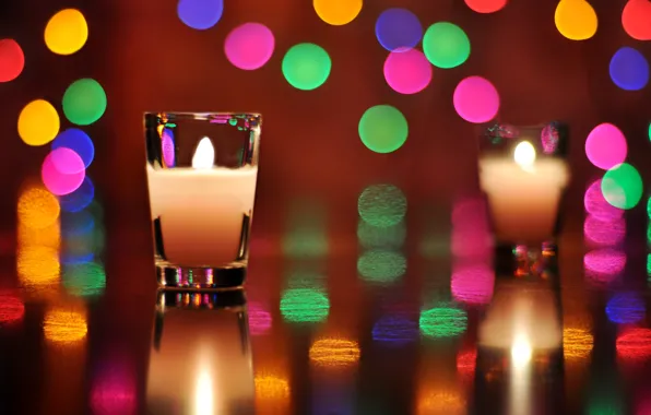 Picture background, color, candles