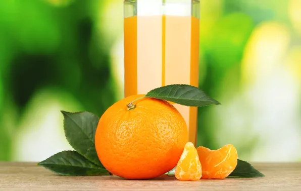 Picture glass, orange, juice, citrus, Mandarin