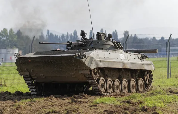 Picture machine, combat, BMP-2, infantry