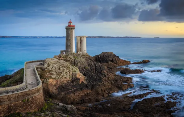 Picture hdr, ocean, lighthouse, Phare du petit minou