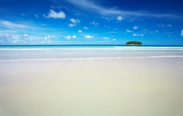 Picture sand, sea, beach, Paradise
