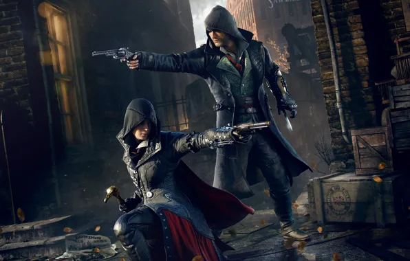 Picture lane, Ubisoft, killer, Brother, Jacob, assassins, Evie, Sister, Assassin's Creed: Syndicate, Jacob, Ivi, Frye