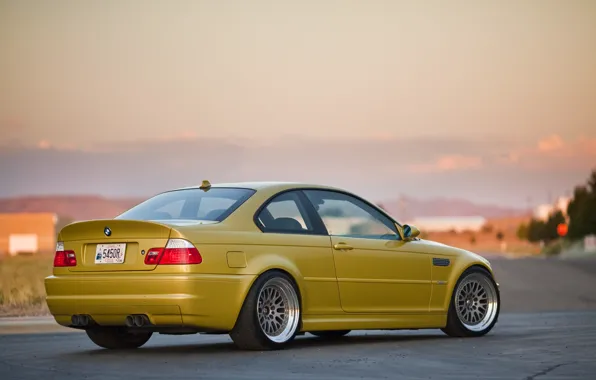 Picture tuning, BMW, BMW, gold, tuning, E46, gold