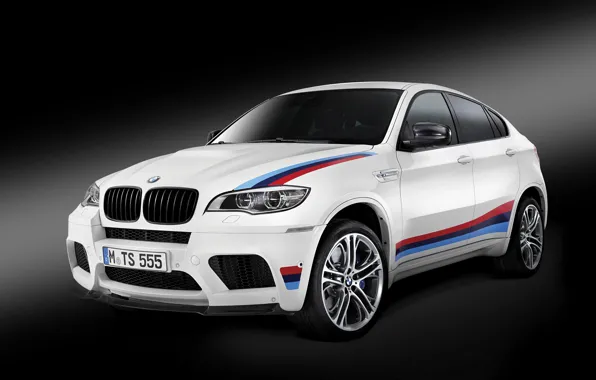 Picture white, BMW, BMW, black background, X6 M, E71
