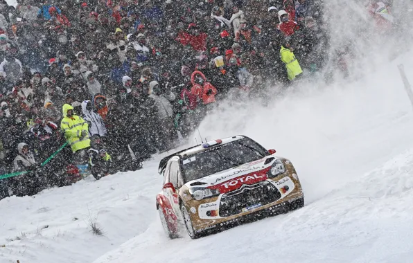 Picture Winter, Auto, Snow, Sport, Machine, People, Race, Citroen, DS3, WRC, Rally, Rally, Snowfall
