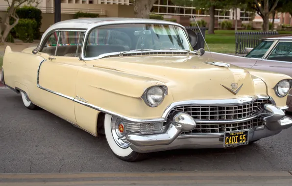 Picture retro, Cadillac, classic, 1955, Coupe DeVille