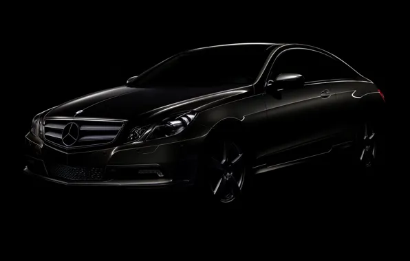 Picture black, coupe, Mercedes-Benz, E-class