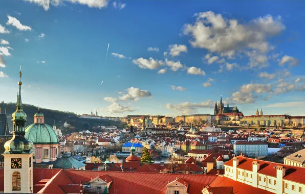 Picture the sky, home, Prague, Czech Republic, St. Vitus Cathedral