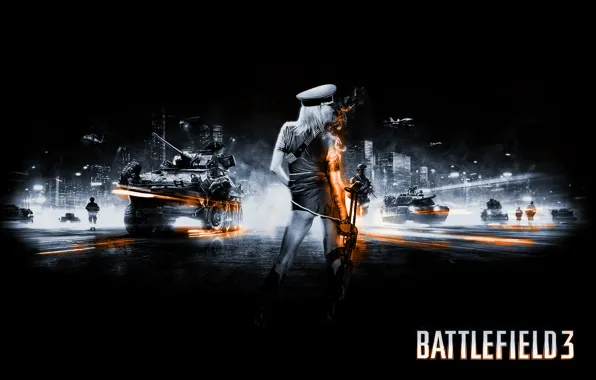 Picture girl, weapons, battlefield 3, bf3, girl with guns, battlefield 3