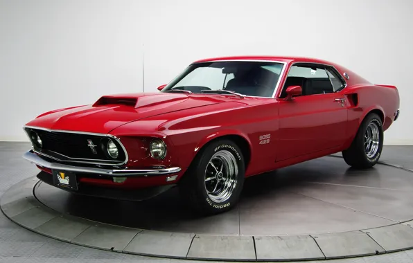 Picture red, mustang, Mustang, 1969, red, ford, muscle car, Ford, muscle car, boss, boss 429