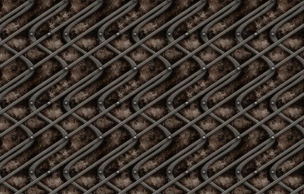 Picture wave, metal, strip, background, the fence, texture, rivets