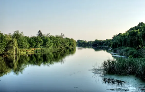 Picture green, river, Vinkovci