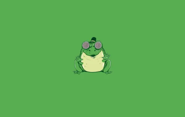 Picture Minimalism, Eyes, Art, Hypnosis, Green Style, Toad