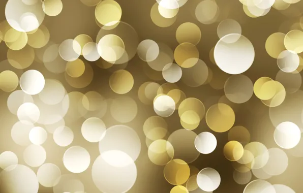 Picture circles, yellow, color, lights, gold