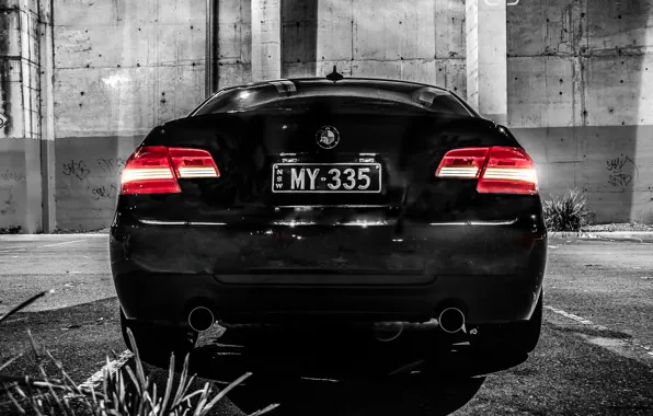 Picture BMW, BMW, black, black, E90, The 3 series, 335
