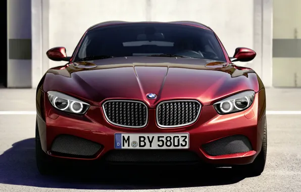 Picture red, lights, coupe, BMW, BMW, Coupe, the front, Zagato, Zagato