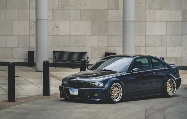 Picture tuning, BMW, drives, black, E46, stance