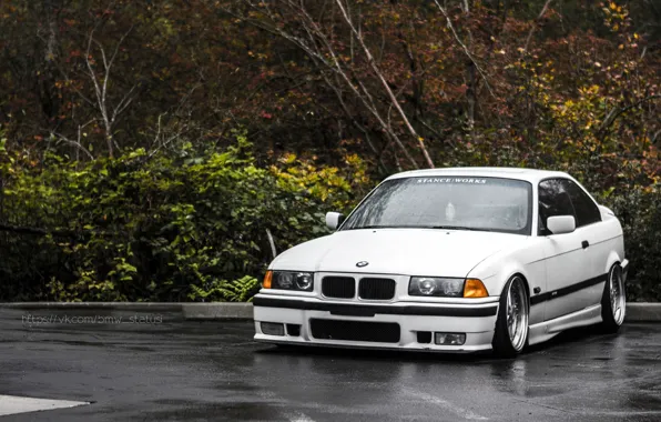 Picture BMW, white, coupe, series, E36