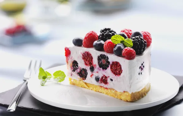 Picture raspberry, food, blueberries, cake, cake, fruit, cake, cream, dessert, food, sweet, fruits, cream, dessert, raspberry, …