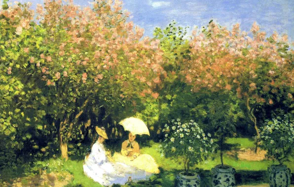 Picture landscape, picture, Garden, Claude Monet