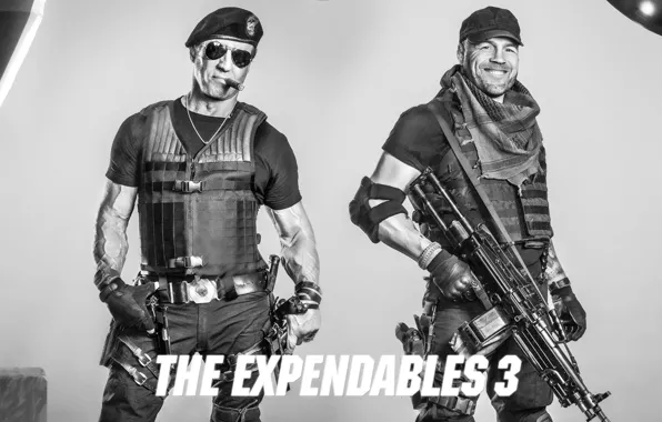 Picture gun, machine, Sylvester Stallone, sylvester stallone, randy couture, expendables 3, Randy couture, the expendables 3